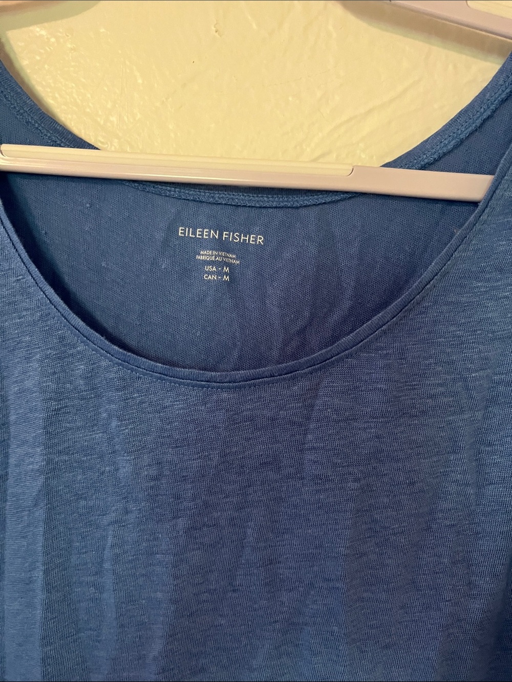 Eileen Fisher Indigo Scoop Neck Tank - Picture 2 of 3